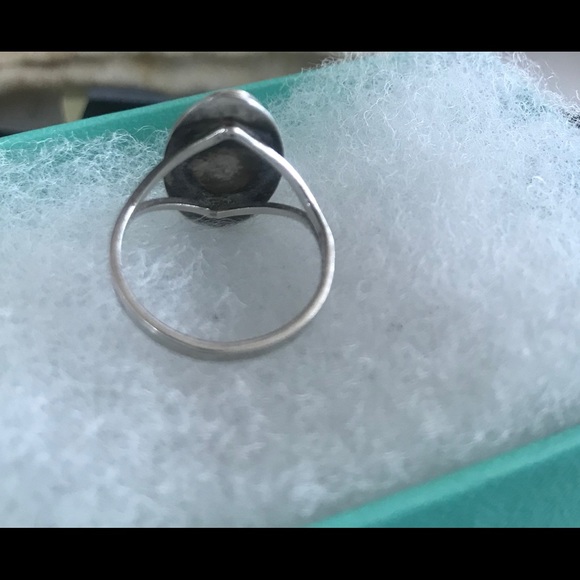 Ring Larimer Stone  and stamed sterling silver band  size 6 NWOT - Picture 3 of 5